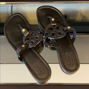 Black Tory Burch leather sandal